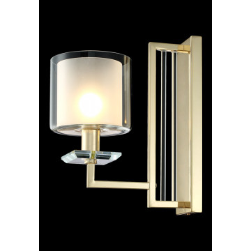 Бра Crystal Lux NICOLAS AP1 GOLD/WHITE 3401/401, 1xE14x60W - миниатюра 4