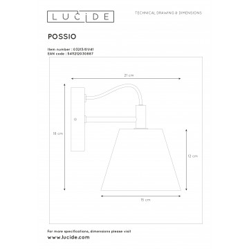 Схема с размерами Lucide 03213/01/41