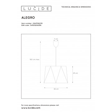 Схема с размерами Lucide 06417/42/30