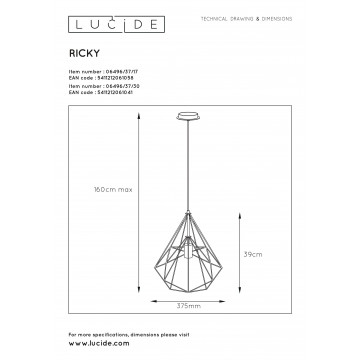 Схема с размерами Lucide 06496/37/30