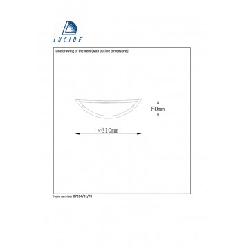 Настенный светильник Lucide Basic 07204/01/70, 1xE27x60W, коричневый, дерево, стекло - миниатюра 2