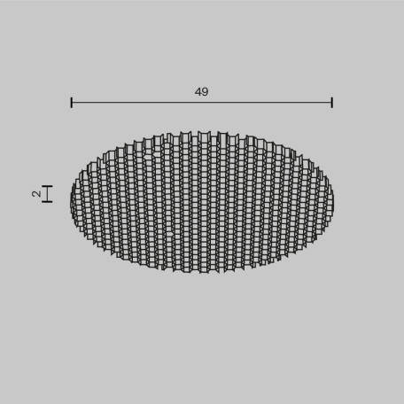 Схема с размерами Maytoni HoneyComb-D47