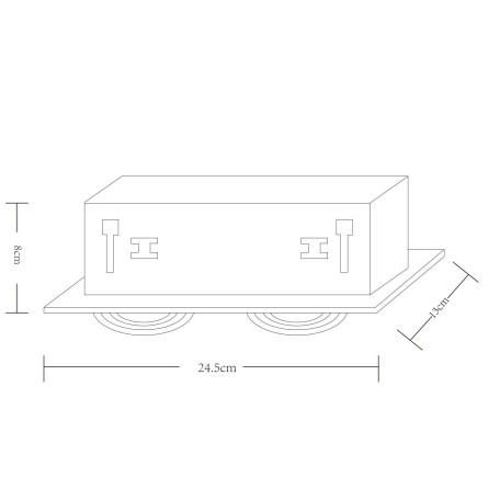 Схема с размерами Arte Lamp A5941PL-2WH