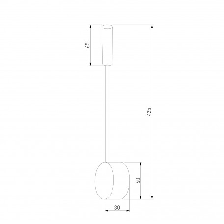 Схема с размерами Elektrostandard a058939