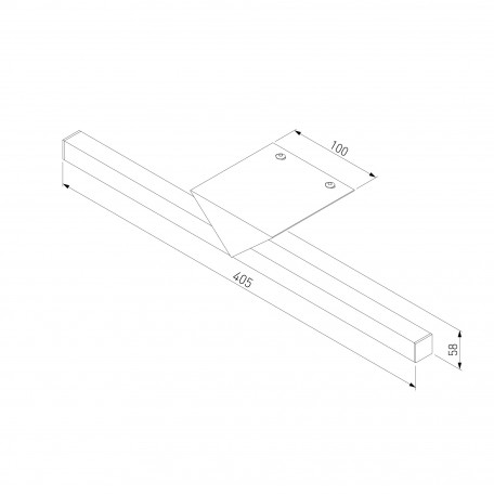 Схема с размерами Elektrostandard a058169