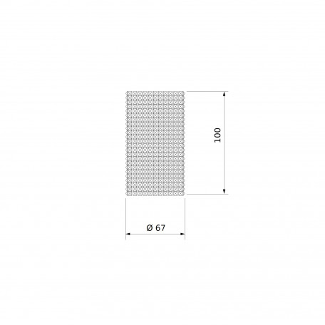 Схема с размерами Elektrostandard a057973