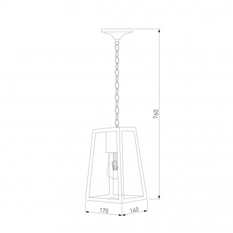 Схема с размерами Elektrostandard a058805