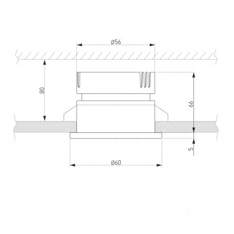 Схема с размерами Elektrostandard a056780