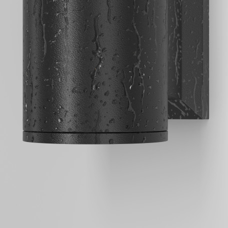 Настенный светильник Maytoni Bowery O574WL-01B, IP54, 1xGU10x50W, стекло - миниатюра 10