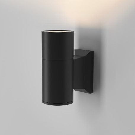 Настенный светильник Maytoni Bowery O574WL-01B, IP54, 1xGU10x50W, стекло - миниатюра 4