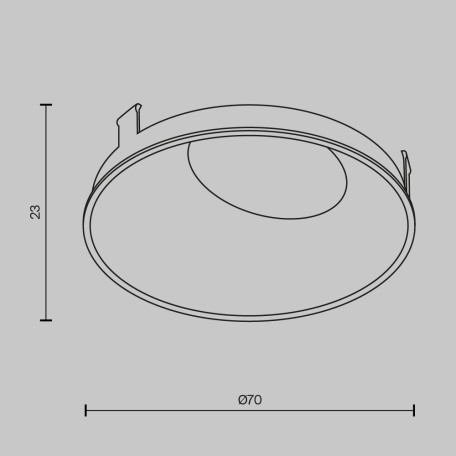 Схема с размерами Maytoni Ring057-10-B