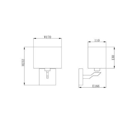 Схема с размерами Vele Luce VL1523W01