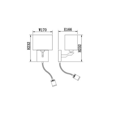 Схема с размерами Vele Luce VL1523W02