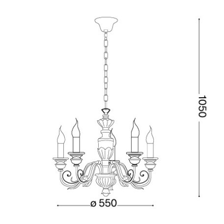 Схема с размерами Ideal Lux 020822 SALE