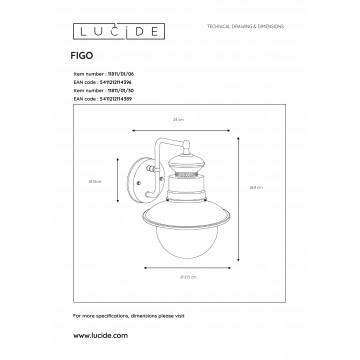 Схема с размерами Lucide 11811/01/06