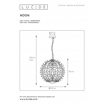 Схема с размерами Lucide 08402/50/12