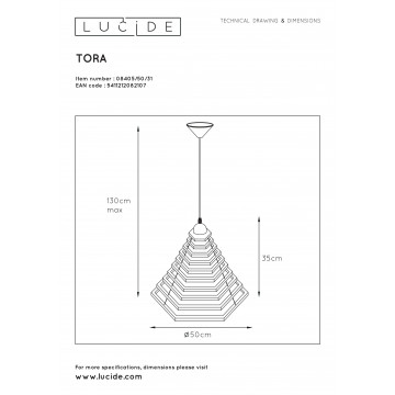 Схема с размерами Lucide 08405/50/31