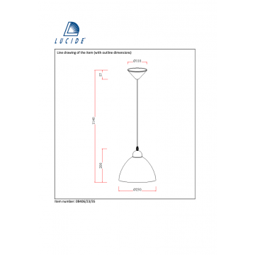 Схема с размерами Lucide 08406/23/35