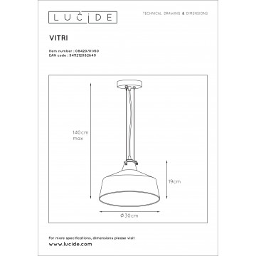 Схема с размерами Lucide 08420/01/60