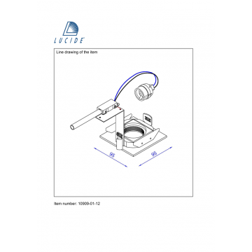 Схема с размерами Lucide 10909/01/12