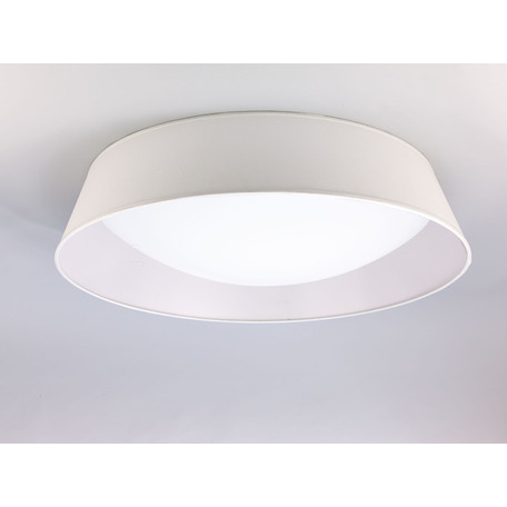 Потолочный светодиодный светильник Mantra Nordica 4963, LED 60W 3000K 4200lm, белый, металл, текстиль