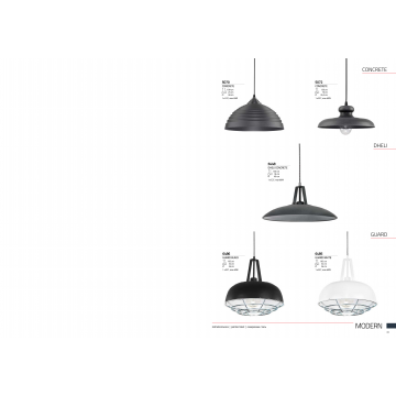 Подвесной светильник Nowodvorski Concrete 5070, 1xE27x60W, серый, металл - миниатюра 3