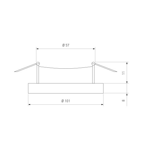 Схема с размерами Elektrostandard a047758