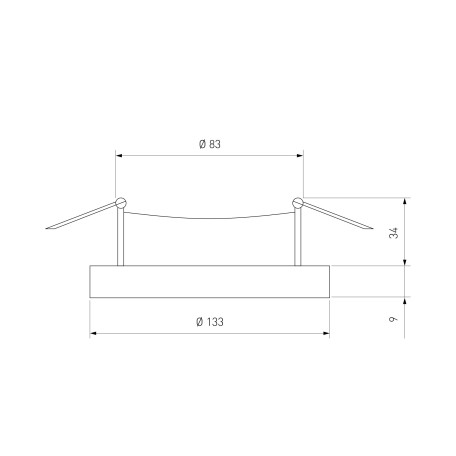 Схема с размерами Elektrostandard a047764