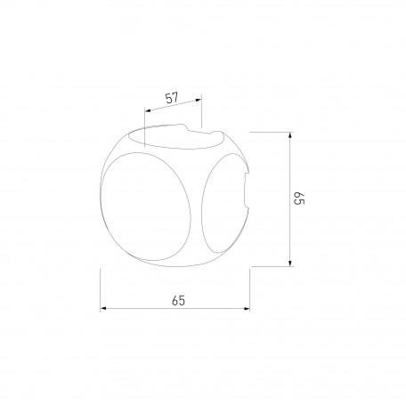 Схема с размерами Elektrostandard a047185