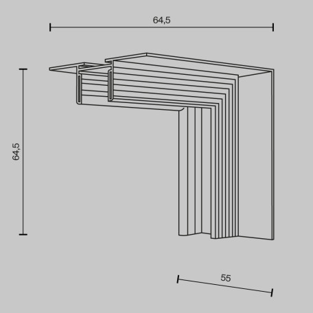 Схема с размерами Maytoni TRA172ICL-12B