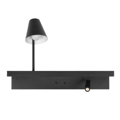 Бра с полкой Loft It Shelf 10216/2W Black, 1xE27x40W + LED 3W 4000K 210lm - миниатюра 2