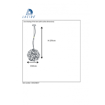 Схема с размерами Lucide 13412/48/17