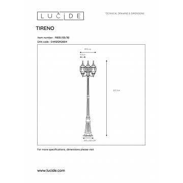 Схема с размерами Lucide 11835/03/30