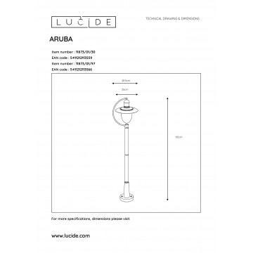 Схема с размерами Lucide 11873/01/30