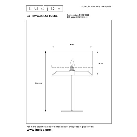 Схема с размерами Lucide 10509/81/33