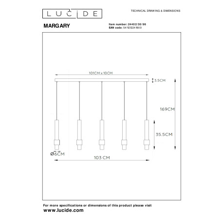 Схема с размерами Lucide 24402/30/96