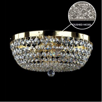 Потолочная люстра Artglass GEENA DIA 350 NICKEL CE, 3xE14x40W