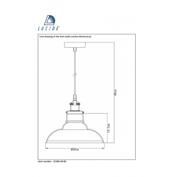 Схема с размерами Lucide 15369/28/60