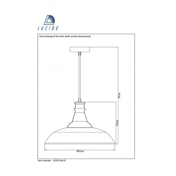 Схема с размерами Lucide 15370/36/21