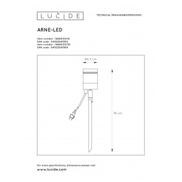 Схема с размерами Lucide 14868/05/30