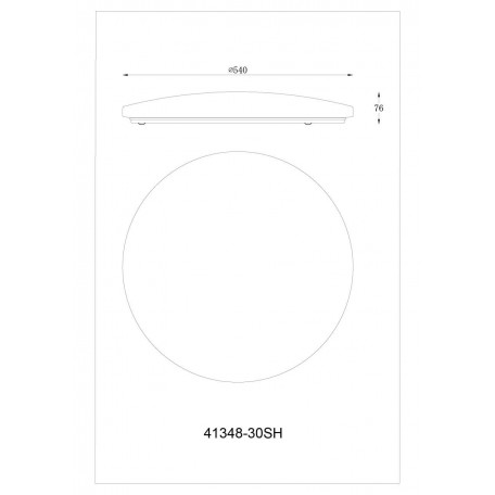 Схема с размерами Globo 41348-30SH