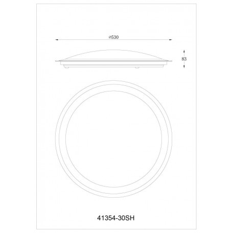 Схема с размерами Globo 41354-30SH