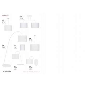 Бра Nowodvorski Alice 5382, 1xE27x60W, белый, металл, текстиль - миниатюра 3
