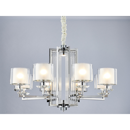 Светильник Newport 4400 4408+1/C chrome (М0058550), 8xE14x60W + LED 10W