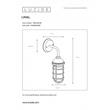 Схема с размерами Lucide 11876/01/30