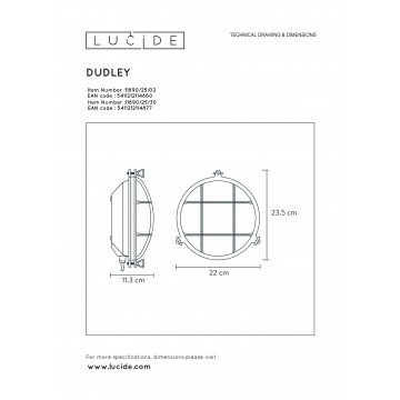 Схема с размерами Lucide 11890/25/02