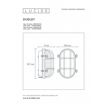 Схема с размерами Lucide 11891/20/02