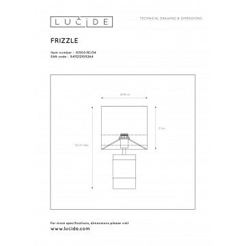 Схема с размерами Lucide 10500/81/34