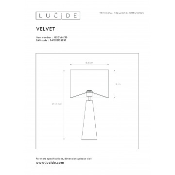 Схема с размерами Lucide 10501/81/30