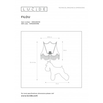 Схема с размерами Lucide 10504/81/30